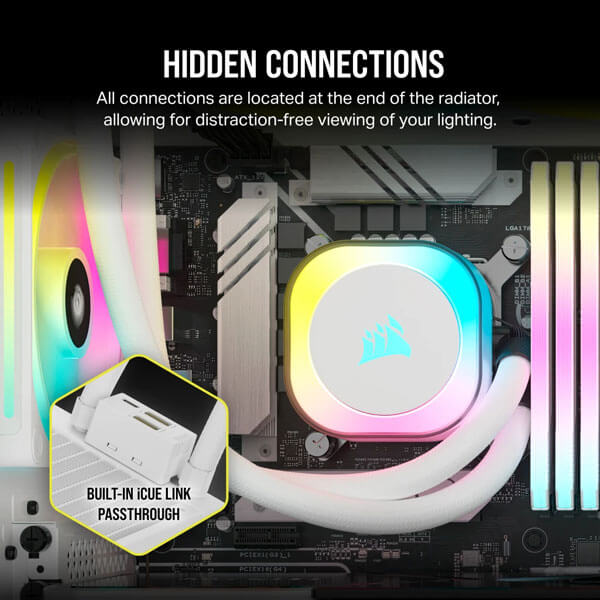Corsair iCUE LINK H150i RGB White 360mm CPU Liquid Cooler